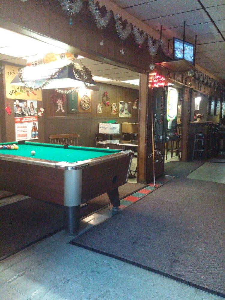 Interior shot of The Ugly Broad showing the pool table.