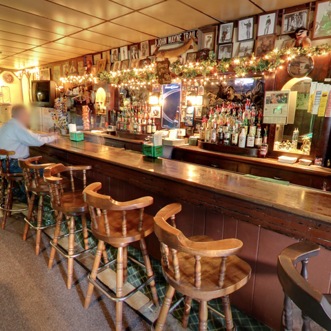 Person sitting at the bar.