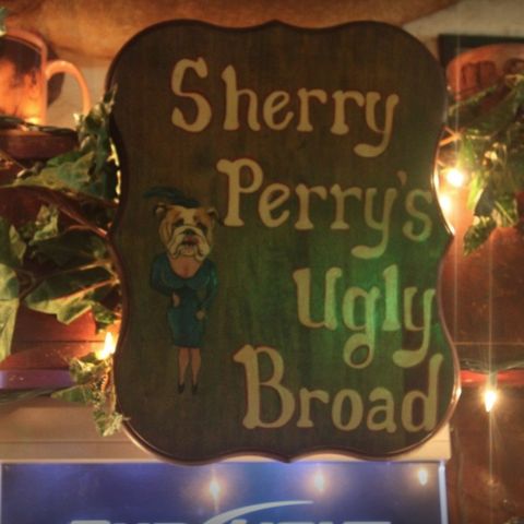 Sign that says 'Sherry Perry's Ugly Broad.