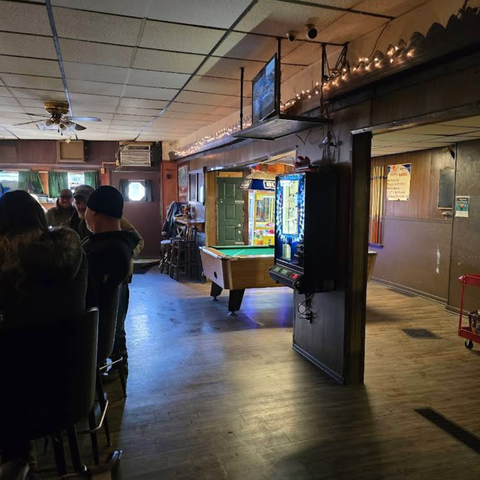 Interior shot of the bar.